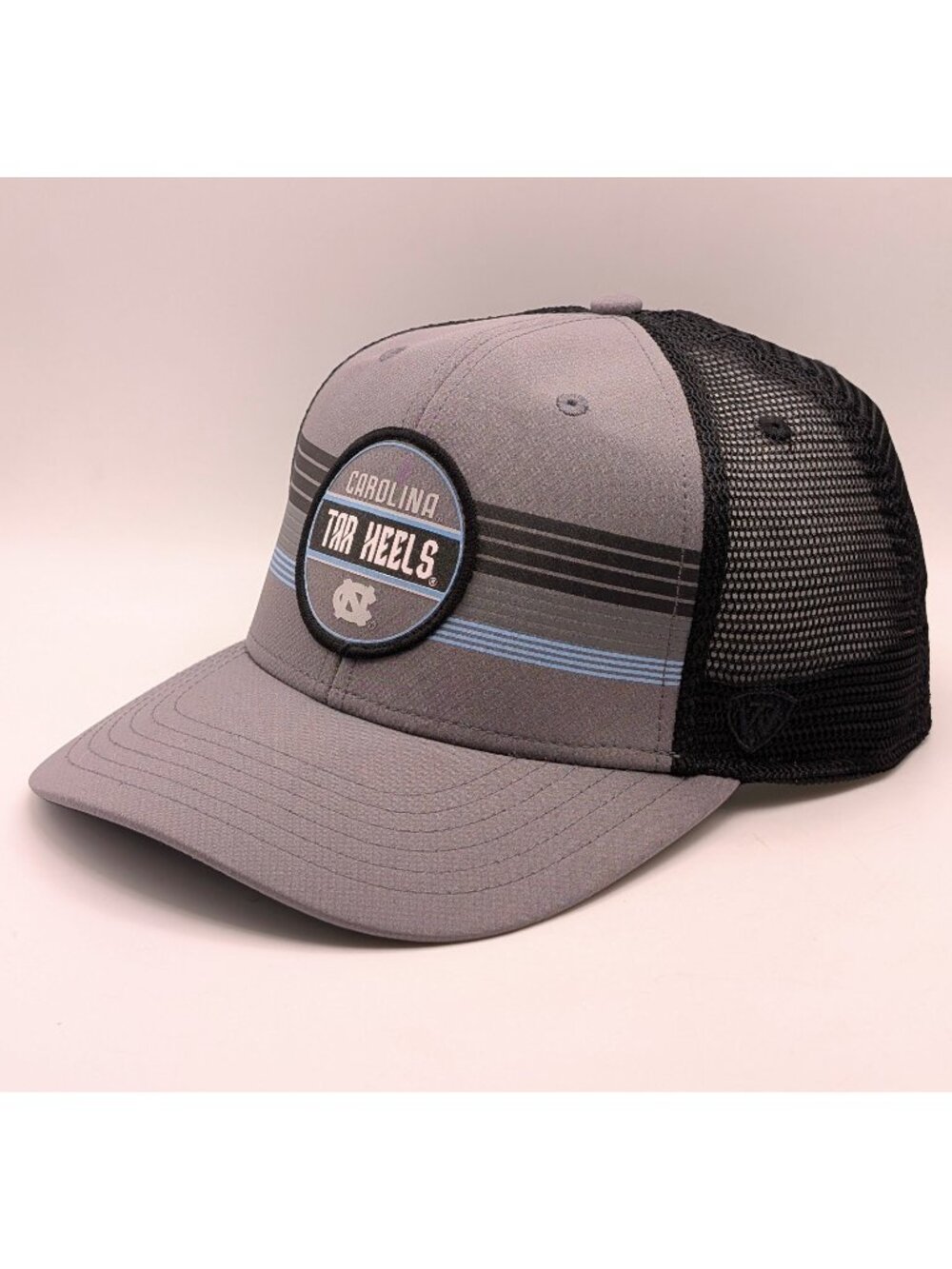 UNC Tar Heels Trucker Hat Snapback North Carolina Mesh Cap Gray Top Of the World